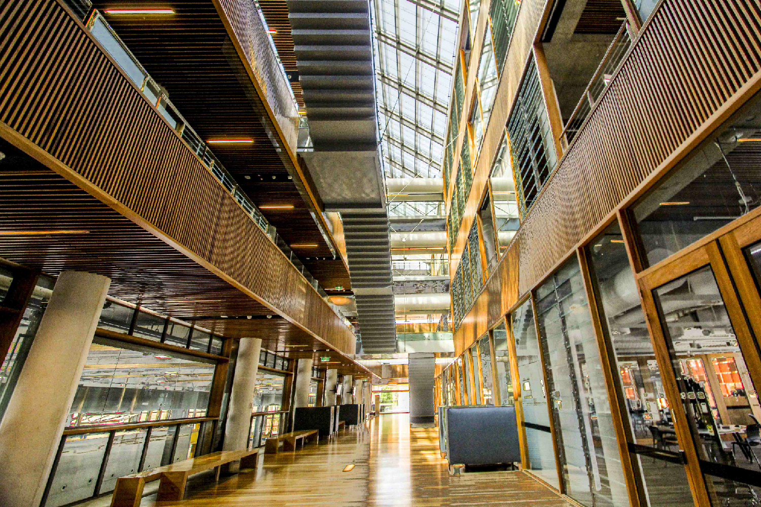 Photo of the interior of the Advanced Engineering Building